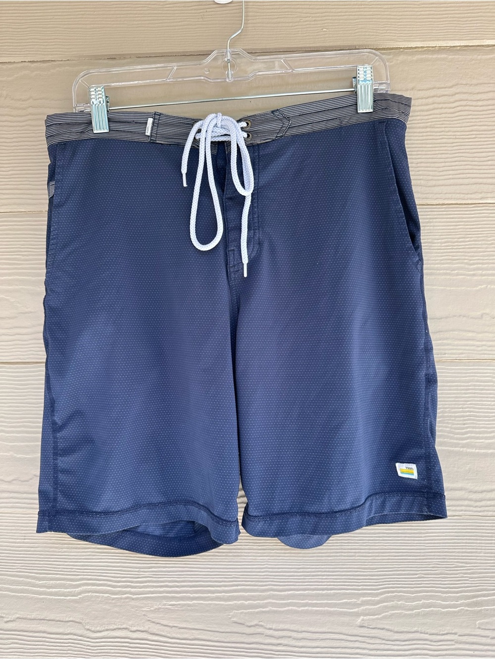 Vuori Shorts Mens Blue Evolution Shorts Beach Swimming Board Shorts Unsized (C7)